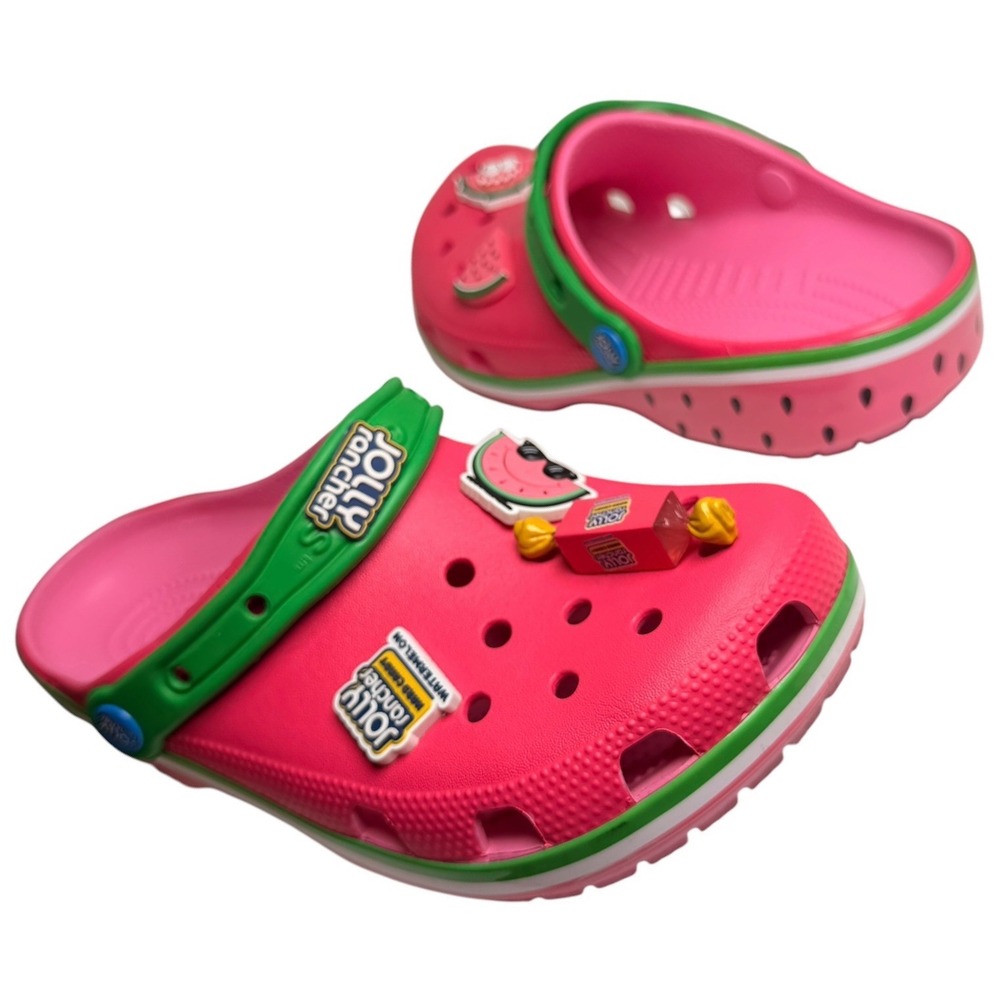Crocs x Jolly Rancher Watermelon Classic Clogs Limited Edition M7 W9 Jibbitz